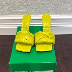 Bottega Veneta Kiwi Quilted Leather Mules